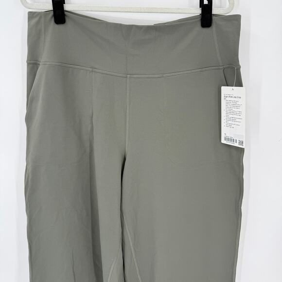 Lululemon Align Wide Leg Crop Pants 23" Super high Rise Gray Sage Size 18 NWT - Picture 2 of 4